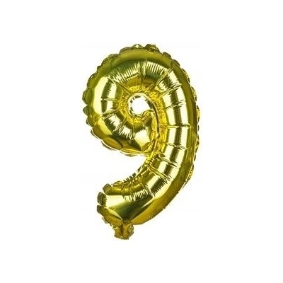 Balónek nafukovací foliový č.9 MY PARTY výška 30 cm