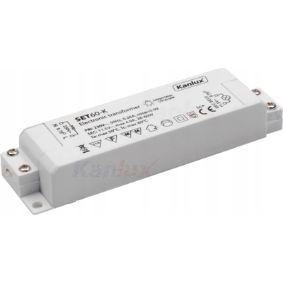 Elektronický transformátor Kanlux SET60-K 230/12VAC 20-60W 01425