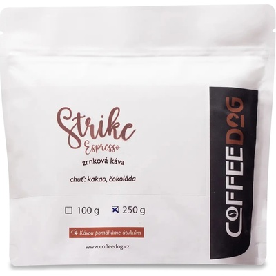 Coffeedog Strike Espresso zrnková káva 250 g