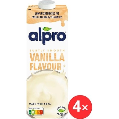 Alpro sójový nápoj s vanilkovou příchutí 4 x 1 l