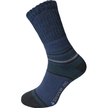 Kuks Zdravotní bavlněné ponožky HANUŠ Modré