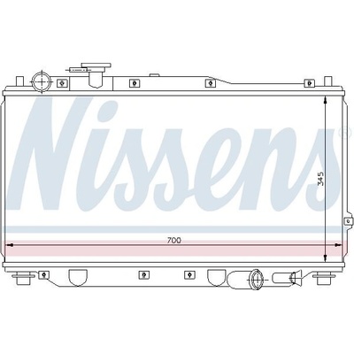 Chladič motoru NISSENS 66604