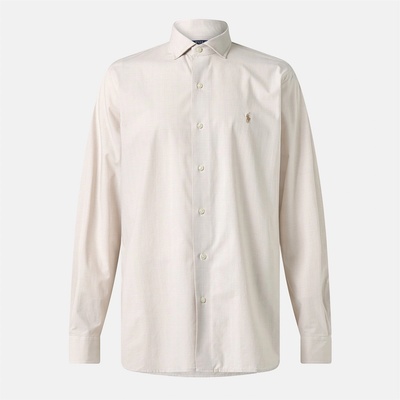 Ralph Lauren Men's Poplin Check Long-Sleeve Patterned Shirt - Coastal Beige