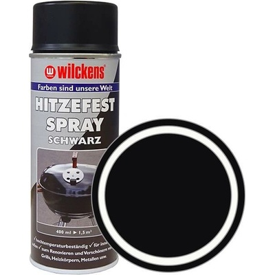 Wilckens Tepelně odolná barva ve spreji matná Hitzefest Spray 400 ml černá