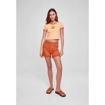 Image 1 of Urban Classics Дамска къса тениска в светлооранжев цвят Urban Classics Ladies Cropped TeeUB-TB5976-04435 - Светлооранжев, размер 3XL