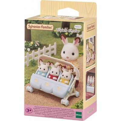 Sylvanian Families 5533 Kočárek pro trojčata – Zboží Dáma