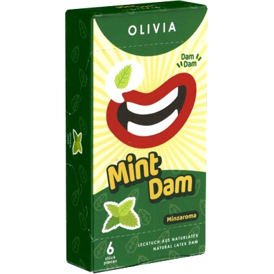 Olivia Dams Olivia Dams: Mint - Green latex drapes for oral sex (6 pcs)