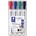 STAEDTLER WB Маркер Lumocolor скосен 2-5мм асорти (4) (351 B WP4)