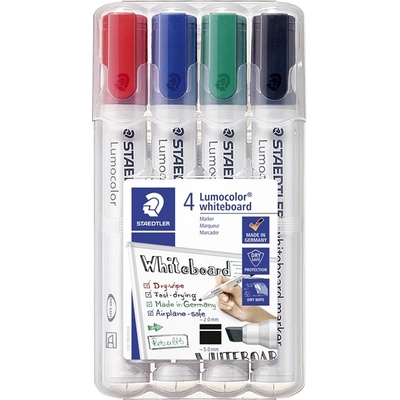 STAEDTLER WB Маркер Lumocolor скосен 2-5мм асорти (4) (351 B WP4)