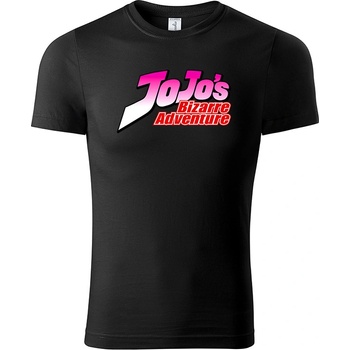 JoJo's Bizarre Adventure tričko logo JoJo's černé