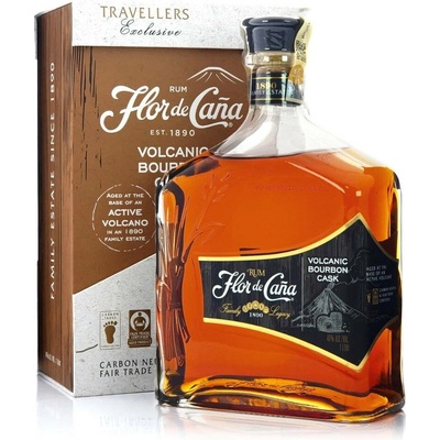 Flor de Cana Volcanic Bourbon Cask 40% 1 l (karton)