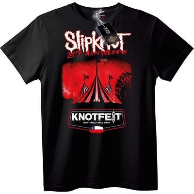 NOONEBRAND Тениска Slipknot 25-годишнина Knotfest Чили 2024 - 2XL, Black