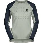 Scott Дамска фланелка с дълъг ръкав за колоездене Scott Women's Tee Trail Vertic Pro L/S Cycling jersey - Spray Grey / Dark Blue (156-2318-0413)