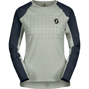 Scott Дамска фланелка с дълъг ръкав за колоездене Scott Women's Tee Trail Vertic Pro L/S Cycling jersey - Spray Grey / Dark Blue (156-2318-0413)