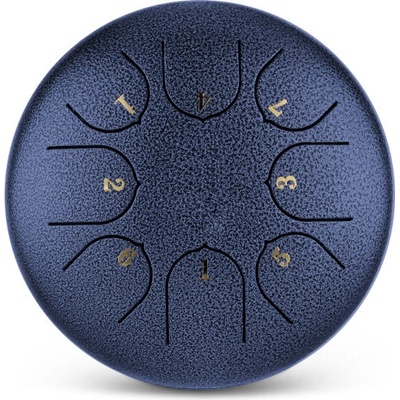 Tongue drum 8" 20cm 8 tón F-dur Tmavomodrá s príslušenstvom