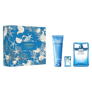 Versace Комплект за мъже Versace Man Eau Fraiche - Тоалетна вода 100 мл + Душ гел 150 мл + Мини Тоалетна вода 5 мл