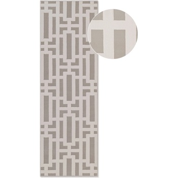 Elle Decoration Сиво-кремава пътека 80x240 cm Perles Onyx - Elle Decoration (106188-80x240)