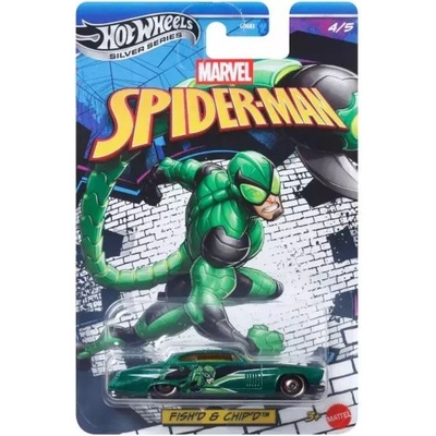 Mattel Hot Wheels: Spider-Man количка: Fish'd & Chip'd (JKX28)