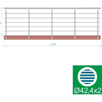 EKOfence Nerezové zábradlie BR 14261