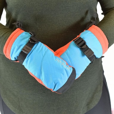 Detské rukavice oranžovo-modré