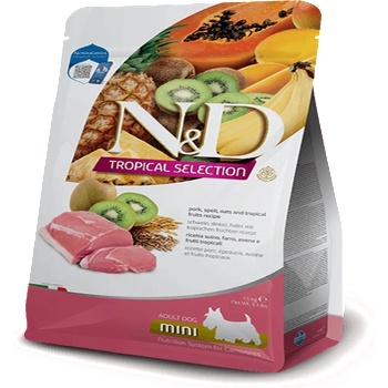 N& D Tropical Mini Adult Pork гранули за кучета - 5кг
