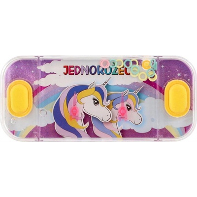 Teddies Vodní hra hlavolam jednorožec fialová