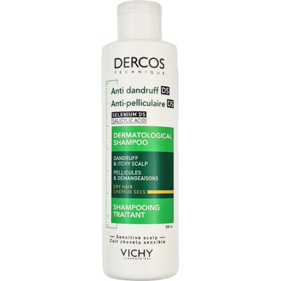 Vichy Dercos Anti Dandruff Dermatological Shampoo for Dry Hair 200 ml