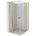 Mexen Mist Duo отваряема душ кабина 70 x 70 см, прозрачна, златна - 8A4-070-070-50-00 (8A4-070-070-50-00)