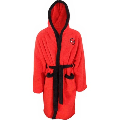 HEROES Marvel Comics Spider-Man Classic Logo Bathrobe - Red