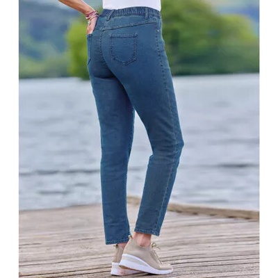 Denimové nohavicové legíny Atlas For Men Modrá