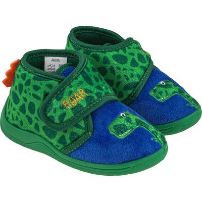 Chlapčenské papuče dinosaurus zelené BBS Shoes