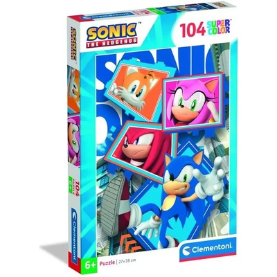 Clementoni - Puzzle Sonic the Hedgehog 104 - 100 piese