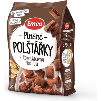 Emco Plněné polštářky s čokoládovou příchutí 175 g – Zbozi.Blesk.cz