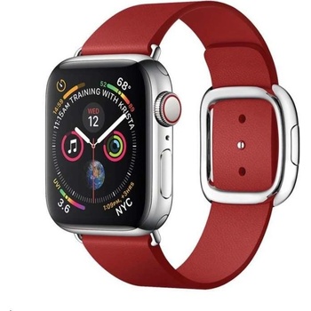 COTEetCI kožený magnetický řemínek Nobleman pro Apple Watch 42 / 44mm červená WH5201-RD