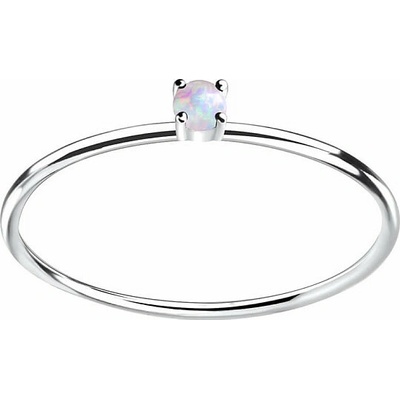 Nefertitis 11379 Stříbrný prsten se dámský s opálem NF57680