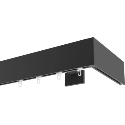 Marcin Dekor Garniža Top Line čierna matná jednoduchá 160 - 600 cm