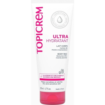Topicrem Ultra-Moisturizing Body Milk hloubkově hydratační tělové mléko pro suchou a citlivou pokožku 200 ml