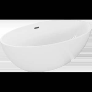 Mexen Nike свободностояща вана 175 x 100 см, бяла, преливник gun metal - 54071751000-95 (54071751000-95)