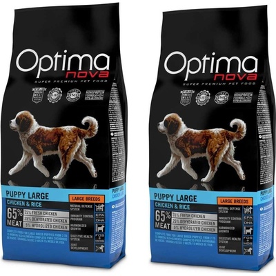 Optima Nova Puppy Large 2 x 12 kg