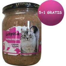 Leopold mäsové krmivo s morčacím mäsom pre mačky 6 x 500 g