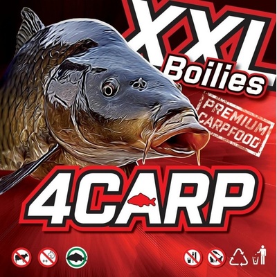 4Carp Krmné Boilies 8kg 20 mm Jahoda