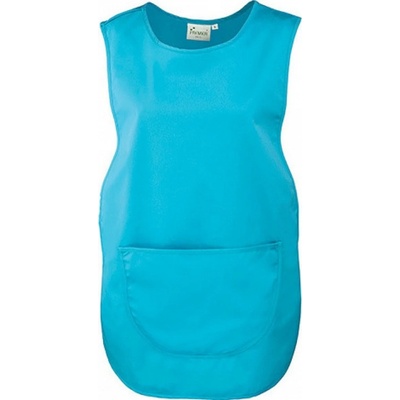 Premier Workwear Dámský tabard s velkou nakládanou kapsou modrá tyrkysová Pantone 312 S PW171