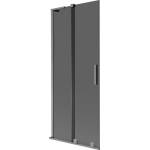 Mexen Velar L параван за вана 2-крила подвижен 80 x 150 см, графит, gun metal - 896-080-003-41-95 (896-080-003-41-95)