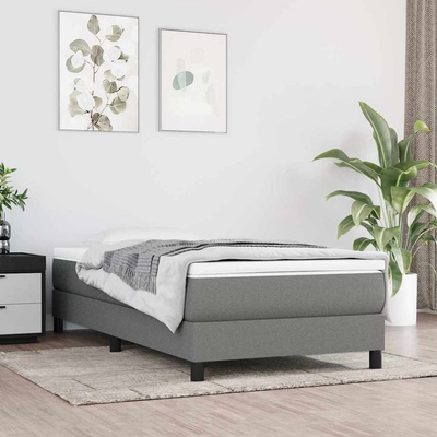 vidaXL Матрак покет пружини, за деца, средна твърдост, тъмносив, 80x160 см, текстил (4016536)