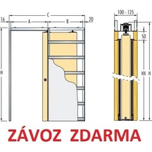 Eclisse jednokřídlé 600mm SDK