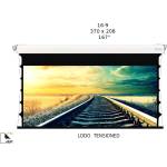 Screenline Моторизиран прожекционен екран за стена/таван Screenline LODO TENSIONED Home Vision, 370x208(167"), 16: 9, бял, стенен превключвател (SL-LT370D-HV) Прожекционни екрани