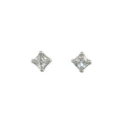 Infinitysilver stříbrné náušnice zirkonové čtverečky 438120