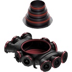 Heatpex Преходен фланец HEATPEX Aria Connect 125/160/200 mm (ARIA-CON-CONN)