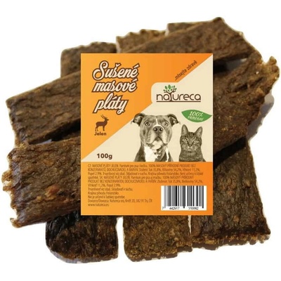 Natureca 100% mäsové pláty Jeleň 100 g