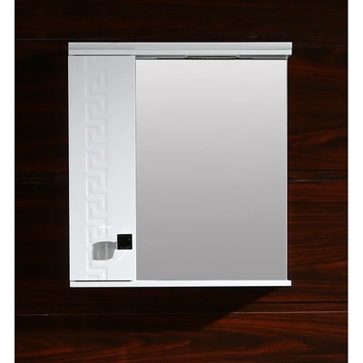 Inter Ceramic Огледален PVC шкаф ICMC 1355 50S "СПЕНСЪР", Inter Ceramic, с LED осветление, 50x13x55см (1355 50S)